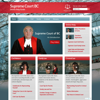 Supreme Court BC - Online Help Guide