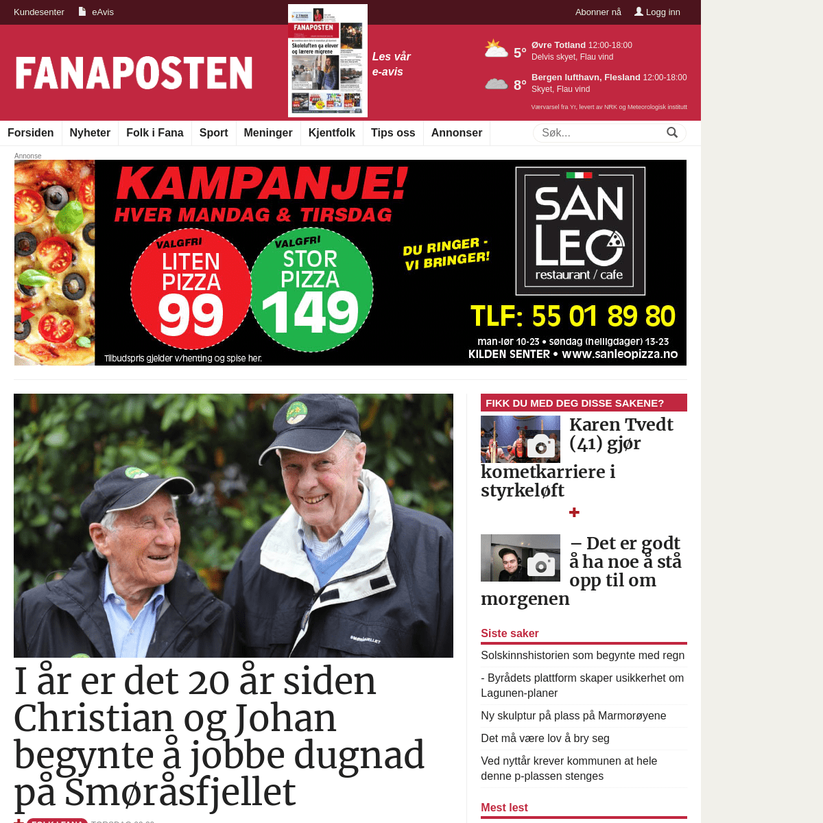 A complete backup of fanaposten.no