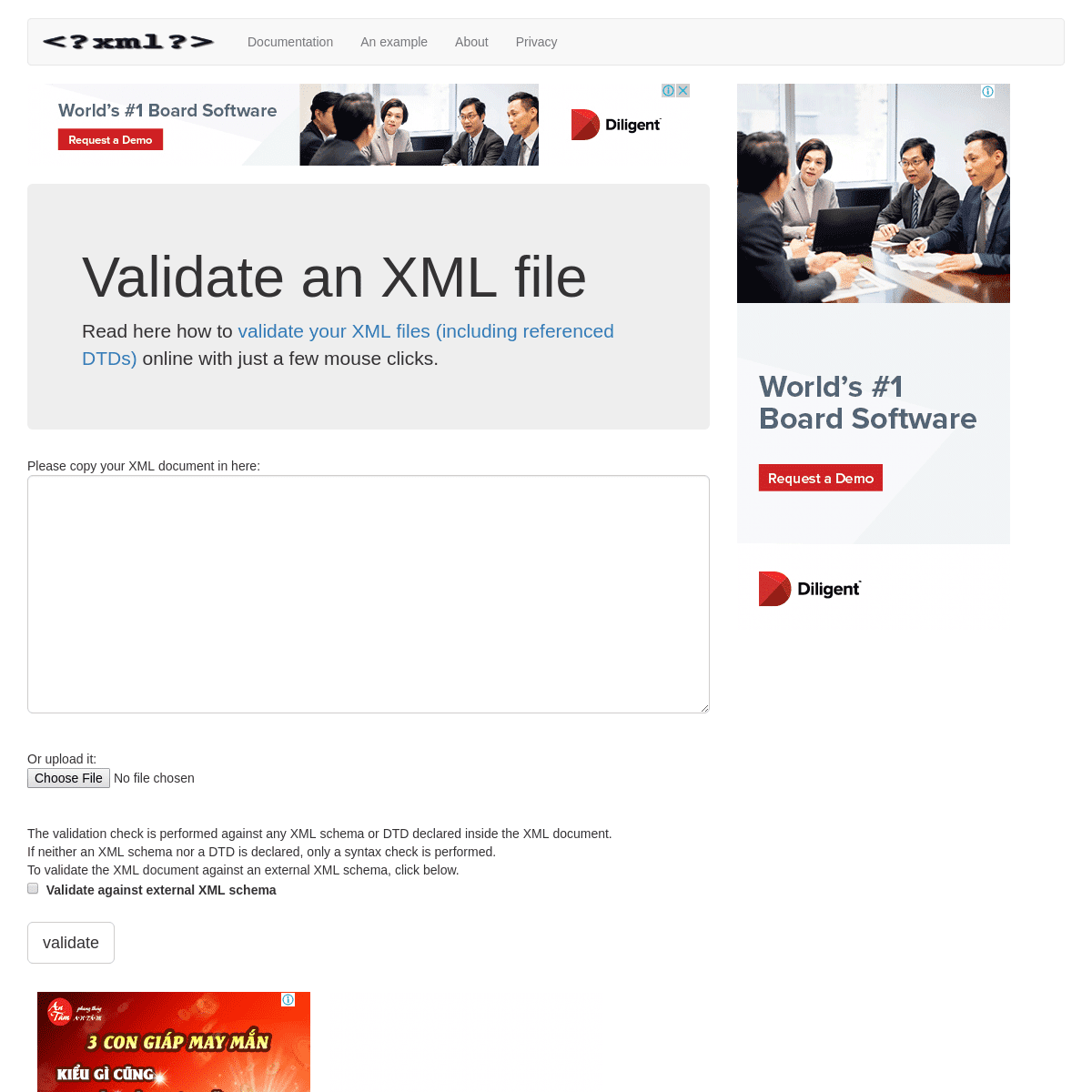 XML Validation: XML Validation