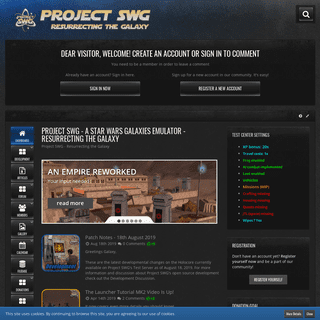 Project SWG - a Star Wars Galaxies Emulator - Resurrecting the Galaxy