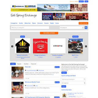 Salt Spring Exchange – Salt Spring Island local directory, news, events, stories, market, accommodations, real-estate, rentals, 