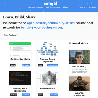 Enlight | Learn to code by building projects.
