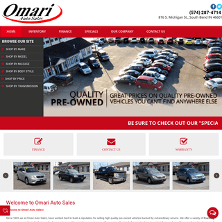 Omari Auto Sales - Auto dealership in South Bend