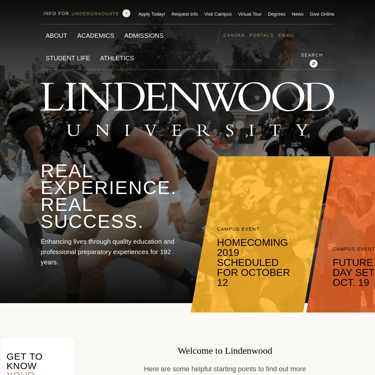 A complete backup of lindenwood.edu