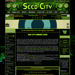 Cannabis Seeds | Buy Marijuana Seeds online from Seed City