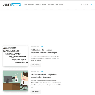 JustGeek – Un blog geek et high-tech