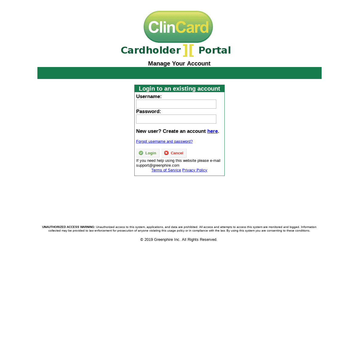 A complete backup of myclincard.com
