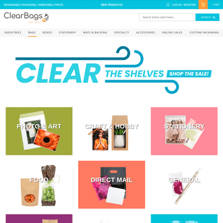 ClearBags | Poly Bags, Boxes, & Packaging - Wholesale Prices