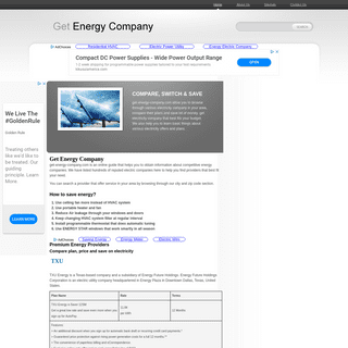 Get Energy Company | Compare plans, prices and save on electricity 