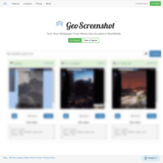 GeoScreenshot - Test Your Website From 100s of Locations Worldwide