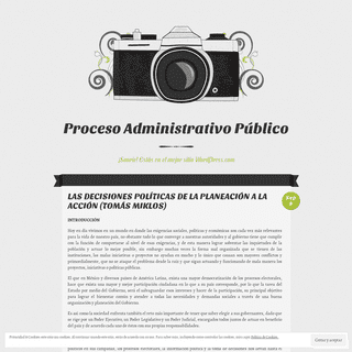 Proceso Administrativo Público | ¡Sonríe! Estás en el mejor sitio WordPress.com