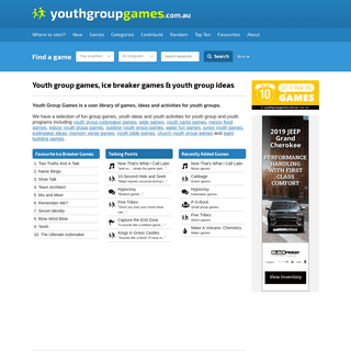 A complete backup of youthgroupgames.com.au