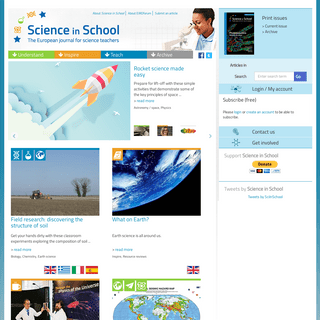 A complete backup of scienceinschool.org