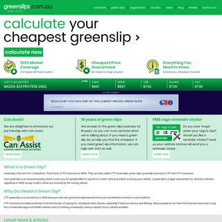 Green Slip NSW - Greenslip - CTP Insurance - greenslips.com.au