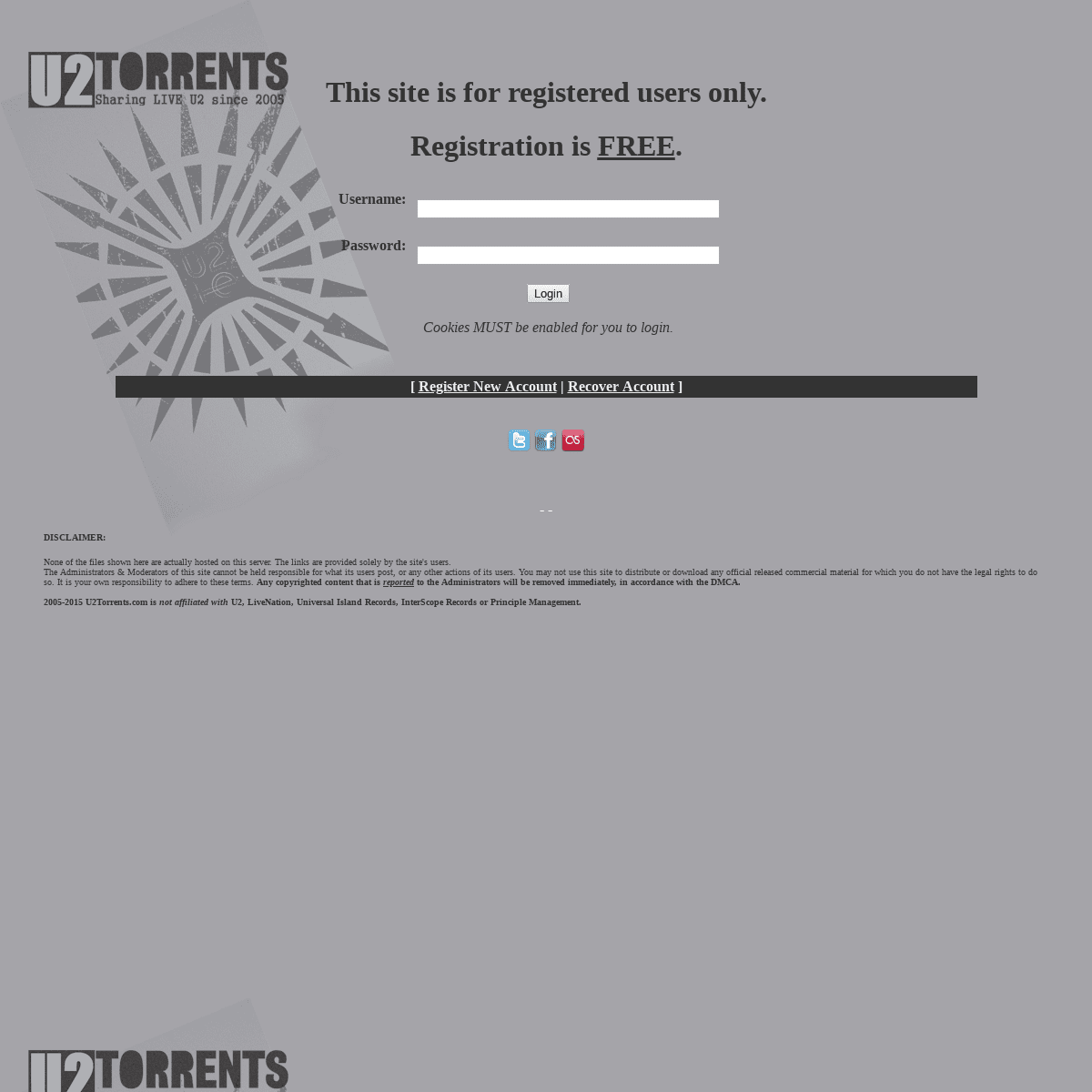 Live U2 Bootlegs - U2Torrents.com