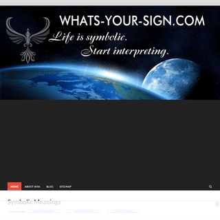 Whats-Your-Sign.com Your Guide to Symbolic Meanings of All Kinds!