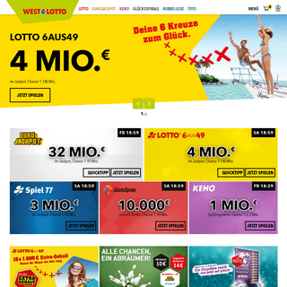 Lotto online spielen – staatlich, sicher bei WestLotto.de - WestLotto.de