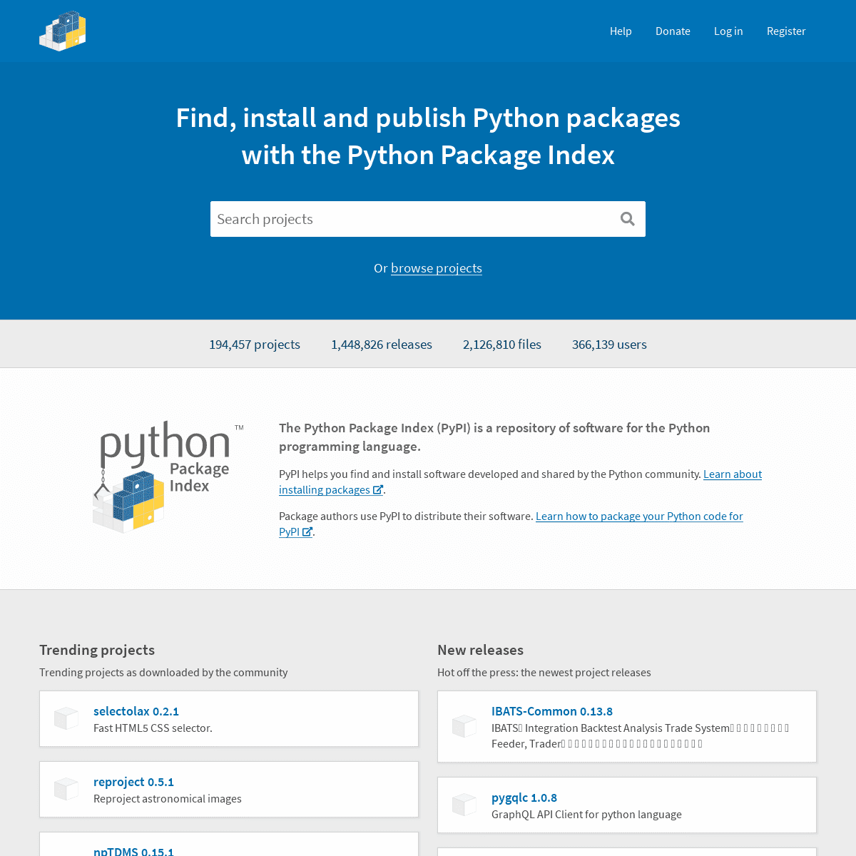 PyPI · The Python Package Index