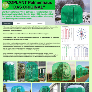 Homepage - Palmenhaus Palmenzelt sicherer Winterschutz für frostempfindliche Pflanzen