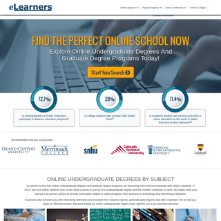 Online Undergraduate Degrees and Graduate Degrees | eLearners