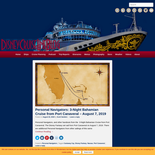 The Disney Cruise Line Blog • an unofficial Disney Cruise Line news, information, weather, and photo blog.