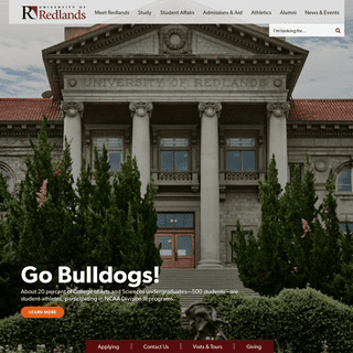 A complete backup of redlands.edu