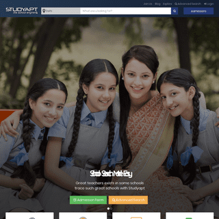 StudyApt- India's first and largest school search engine.