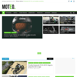 Moteo.es - Compartimos tu pasión por las motos. Toda la información sobre las dos ruedas.