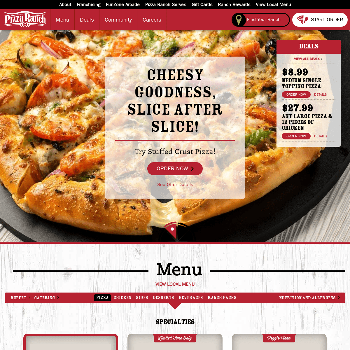 Pizza Ranch: Home of Legendary Pizza, Chicken, Salad… | Pizza Ranch