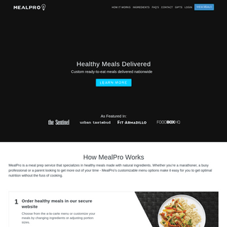 MealPro | Healthy Meals Delivered