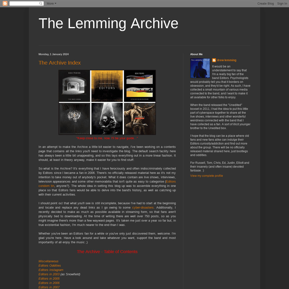 A complete backup of lemmingarchive.blogspot.com