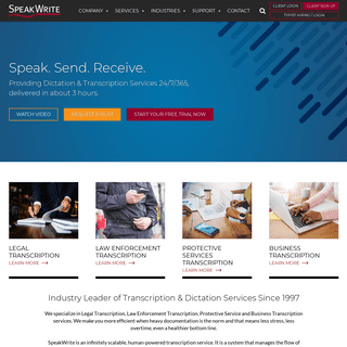 SpeakWrite | 24/7/365 Fast & Flexible Online Transcription Services