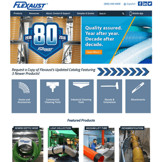 Industrial Hose Manufacturer · Hoses & Ducting · Flexaust Inc.