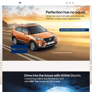 Hyundai Car, Sedan, SUV, Hatchback, EV | Hyundai Motor India