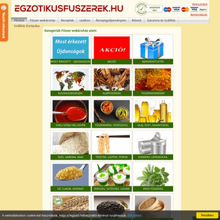 Egzotikus Fűszerek és Alapanyagok Webáruháza - Egzotikus fűszerek