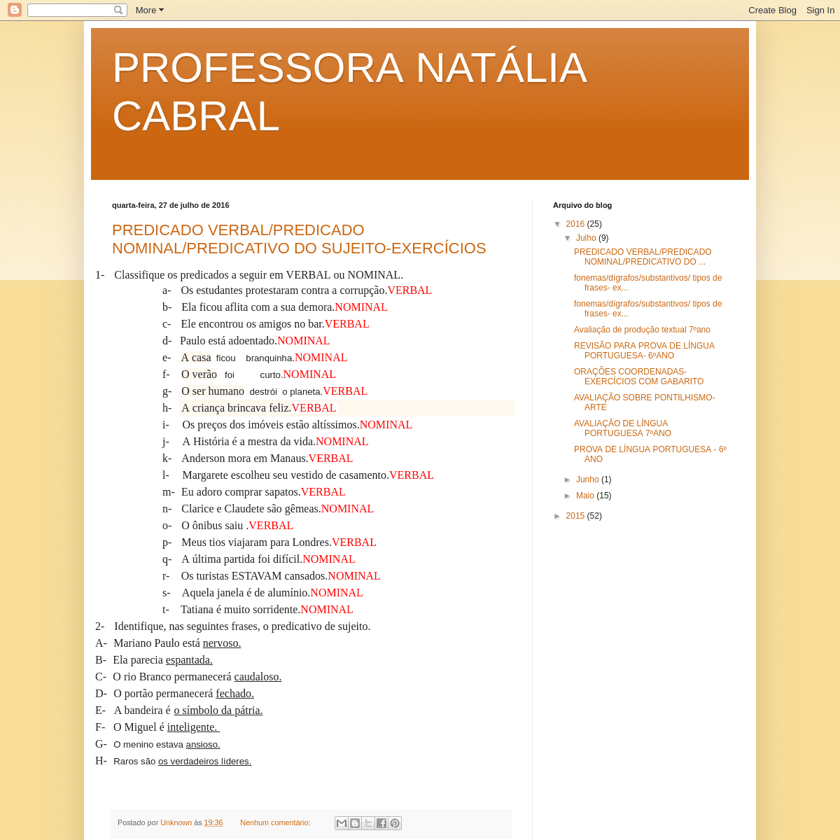 PROFESSORA NATÁLIA CABRAL