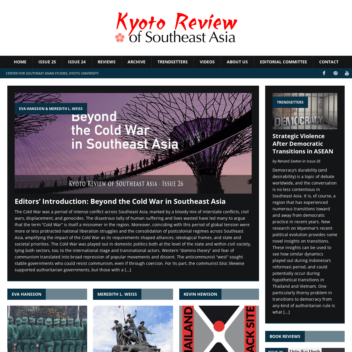 The Kyoto Review of Southeast Asia | online Journal