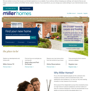 New Build Homes For Sale | 5 Star House Builder | Miller Homes