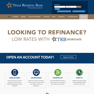 Texas Regional Bank â€“ Banking, Mortgage, Trust & Wealth ManagementTexas Regional Bank