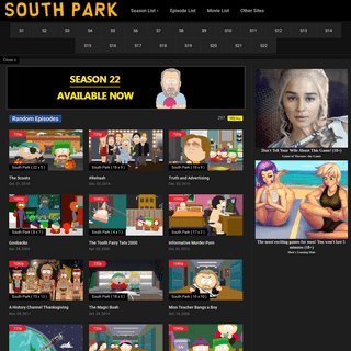 A complete backup of iwatchsouthparkonline.com