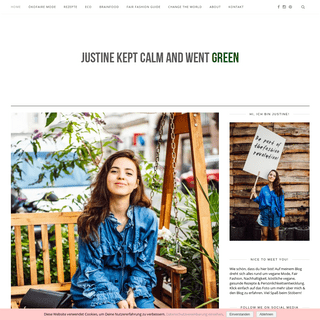 Justine kept calm & went vegan - Blog für vegane Rezepte, Fair Fashion, Nachhaltigkeit uvm.