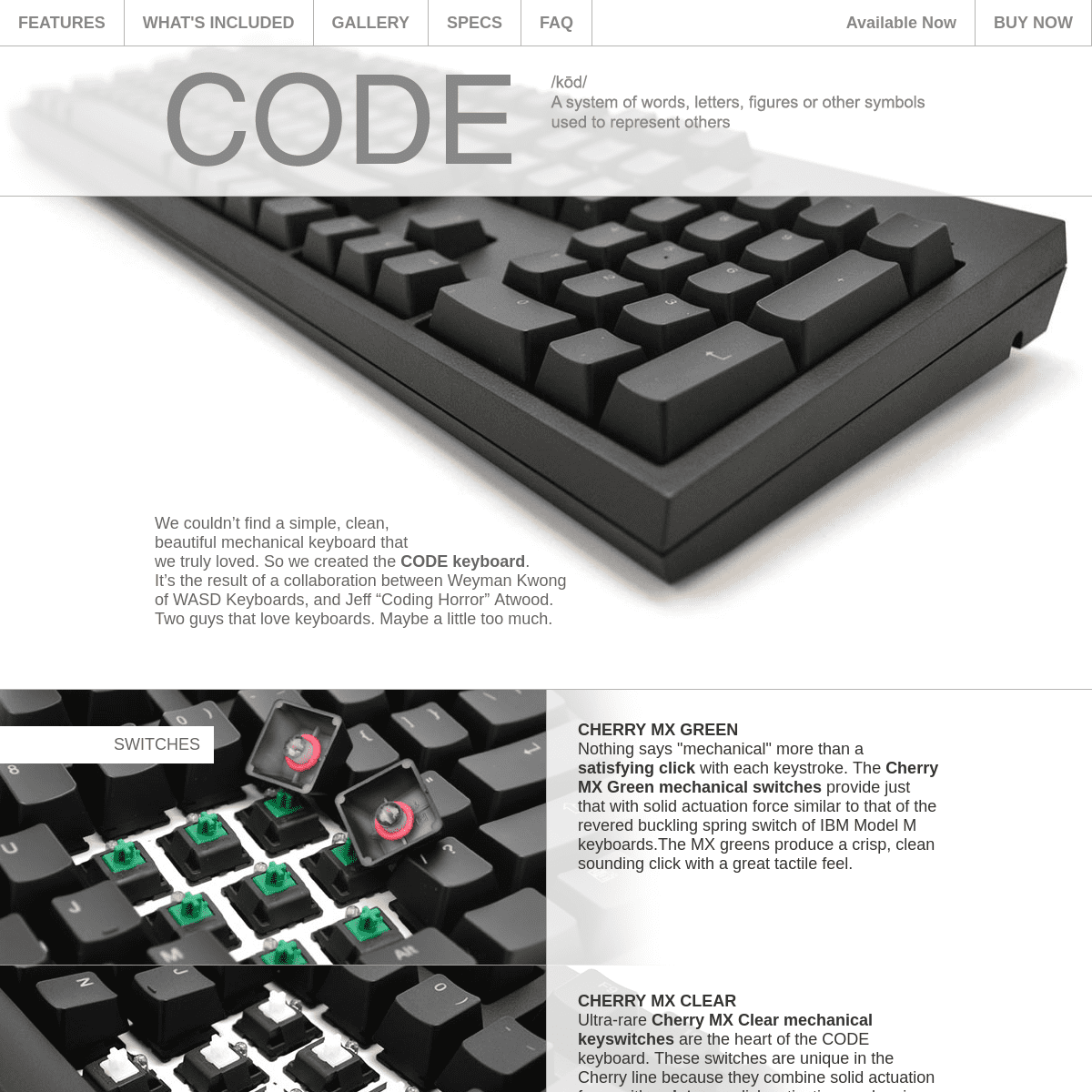 CODE Mechanical Keyboard