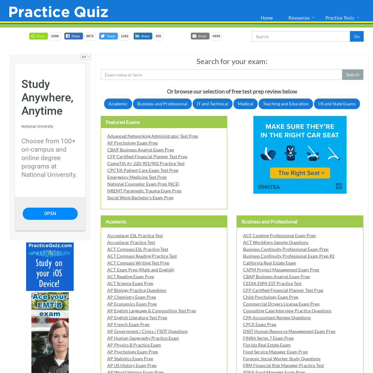 A complete backup of practicequiz.com