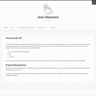 Jean Mazuelos | Sitio personal