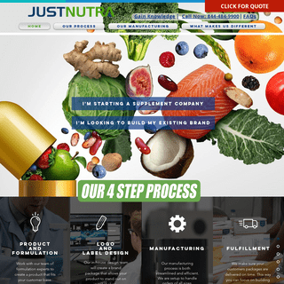 JustNutra l Custom Supplement Manufacturing l High Quality Supplements