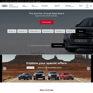 Charleston SC Audi Dealer - New Used Audi Sales Specials- Audi Service