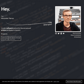 Alexander Nørup | Web- and softwaredeveloper