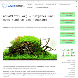 Aquaristik.org - Ratgeber und News rund um das Aquarium