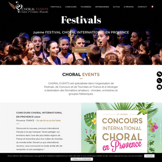 CHORAL EVENTS | Concours et Festivals de Choeurs internationaux