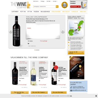 Köp vin på nätet i din vinbutik online - The Wine Company